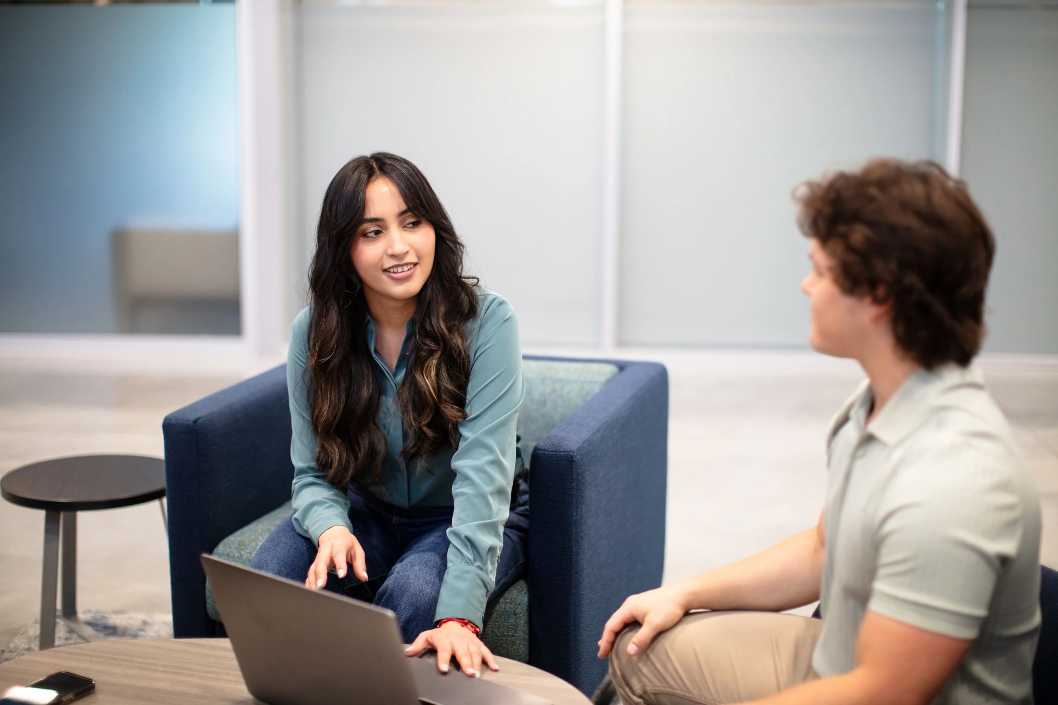 Advisor discussing options with a student